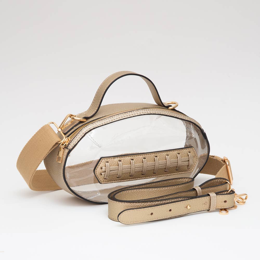 Game Day Football Style Clear Bag