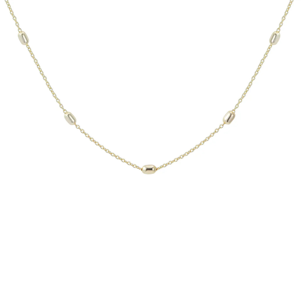 Everyday Beaded Necklace - Gold