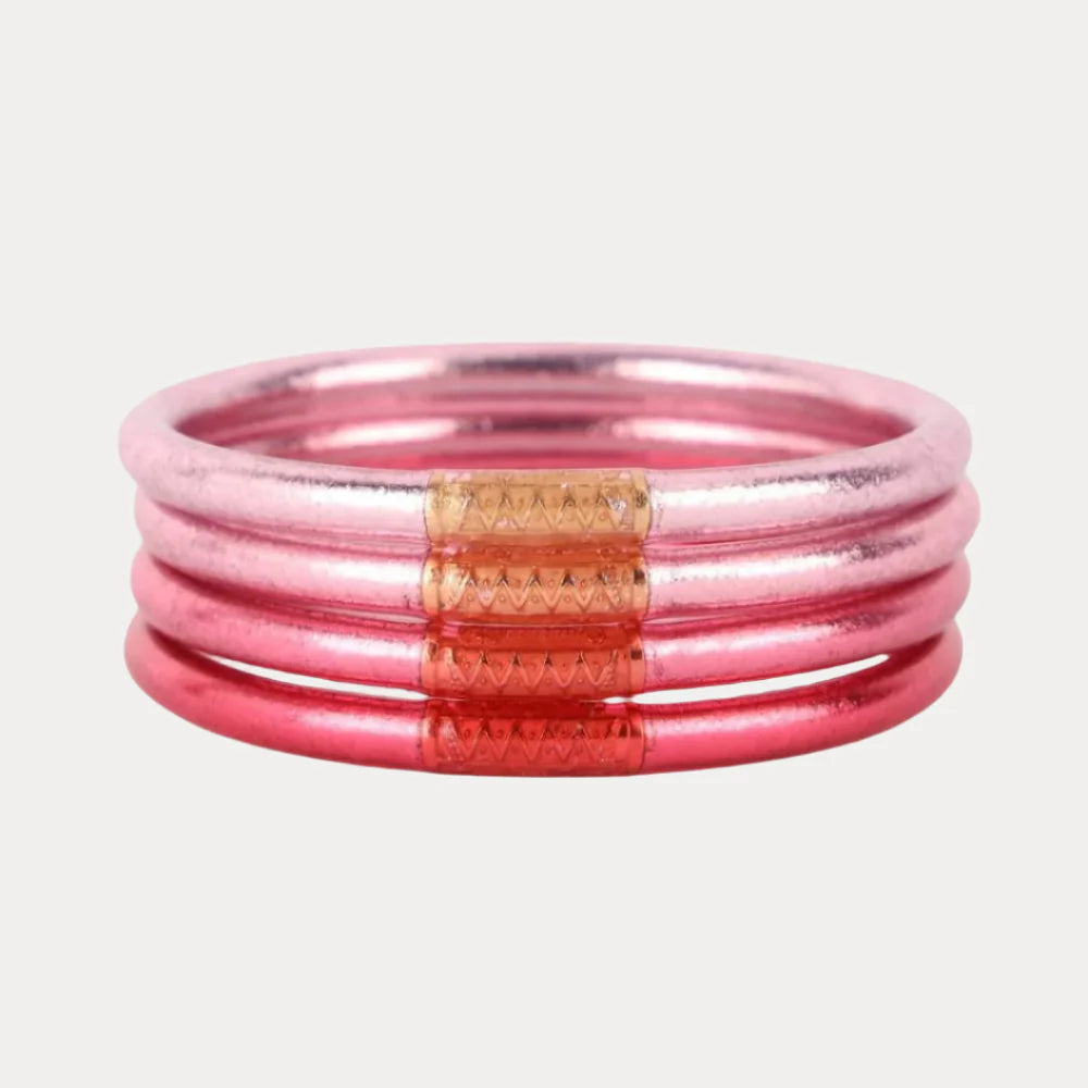 Budha Girl Pink All Weather Bangles - Serenity Prayer