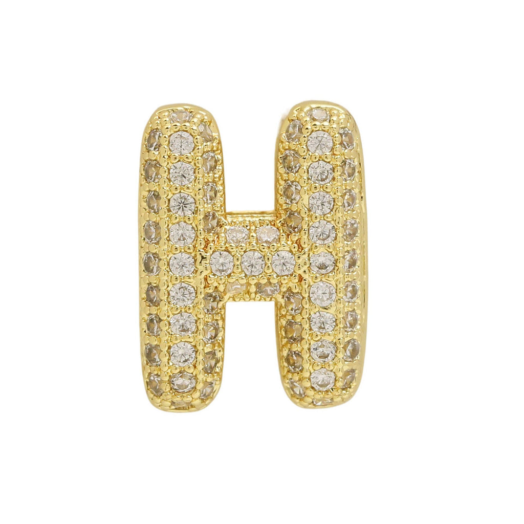 Bubble Initial Custom Word Name Watch Charm Bracelet