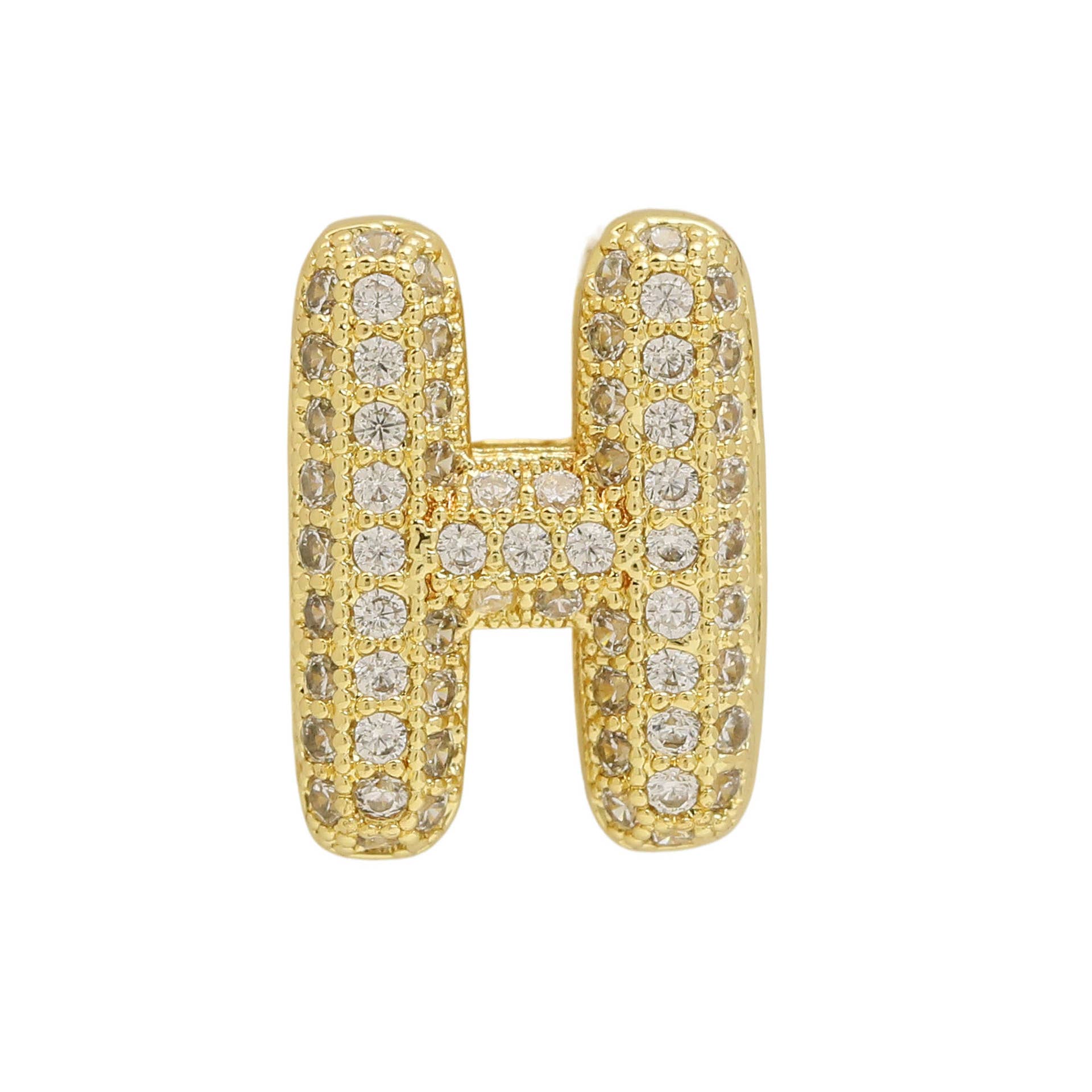 Bubble Initial Custom Word Name Watch Charm Bracelet