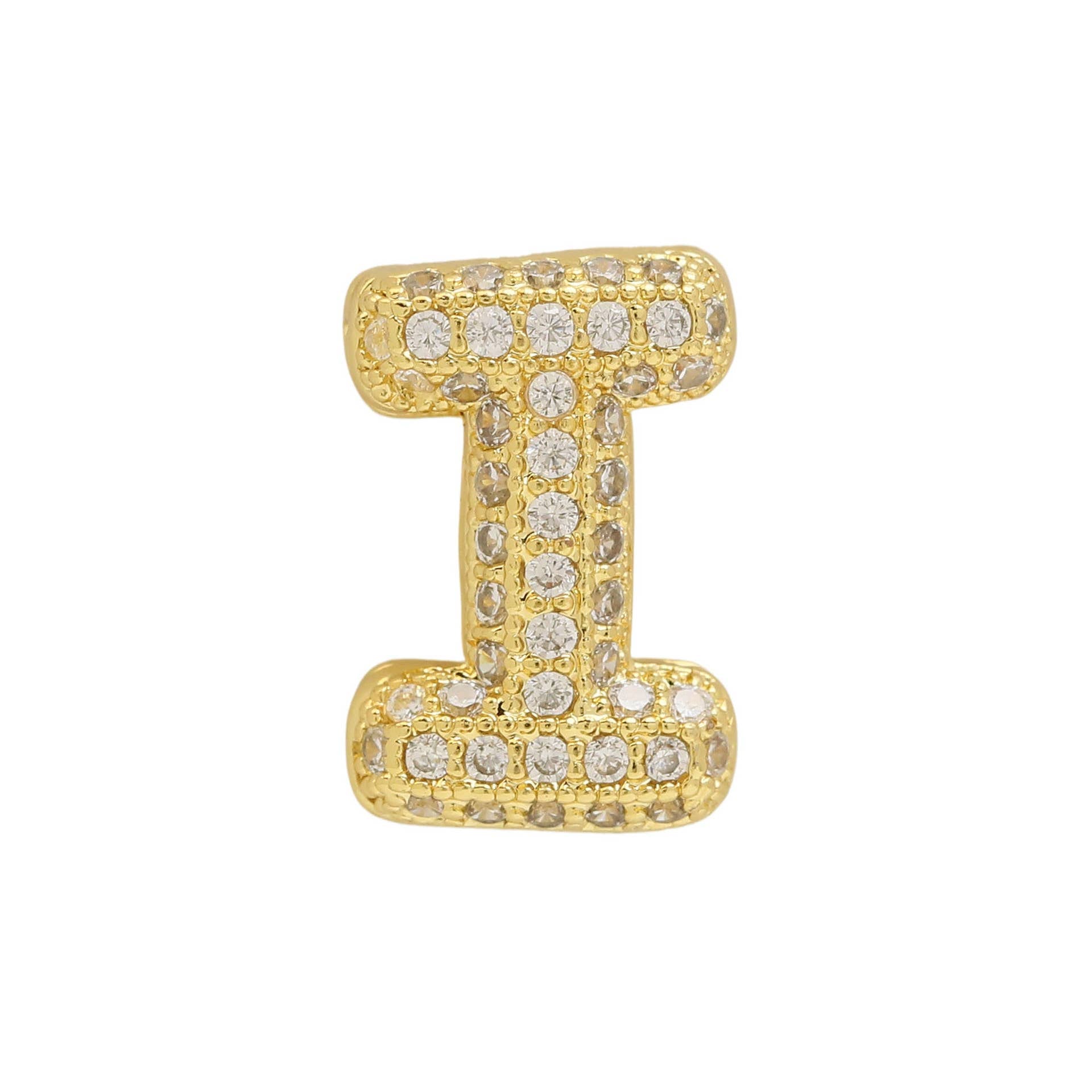 Bubble Initial Custom Word Name Watch Charm Bracelet