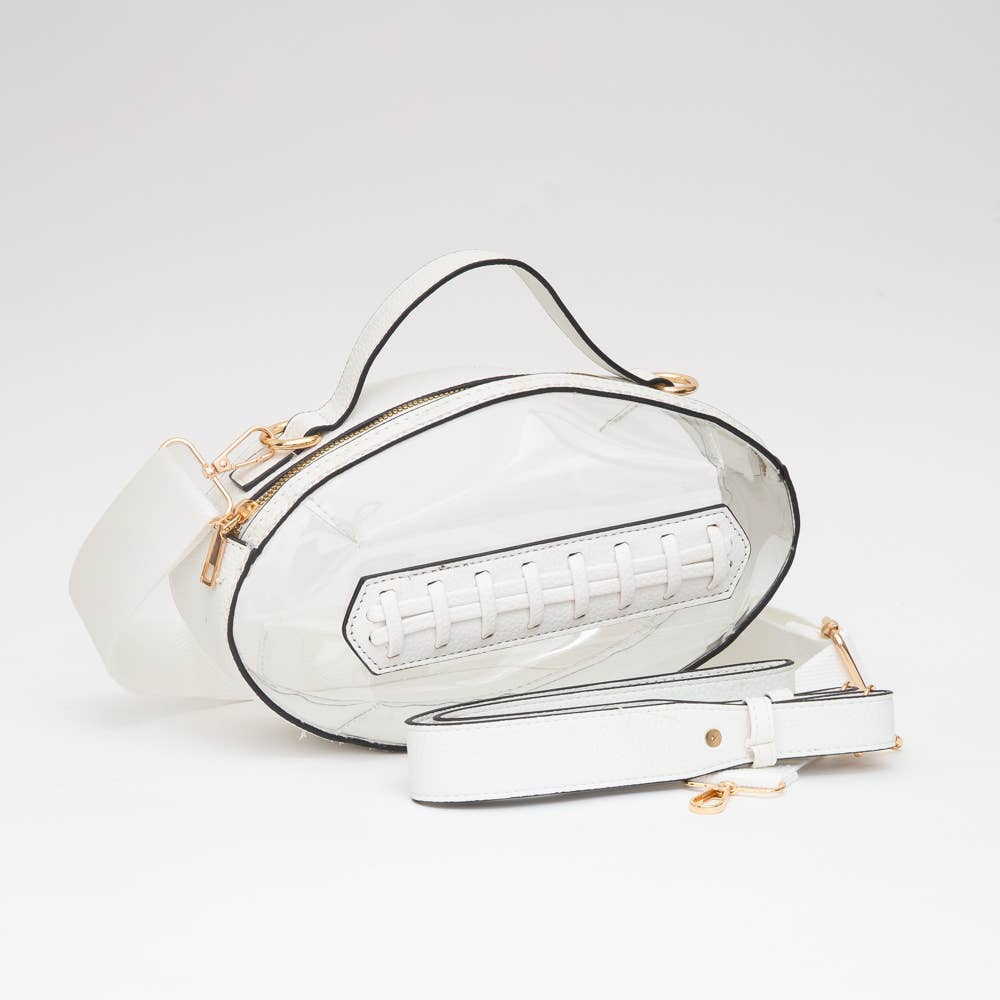 Game Day Football Style Clear Bag