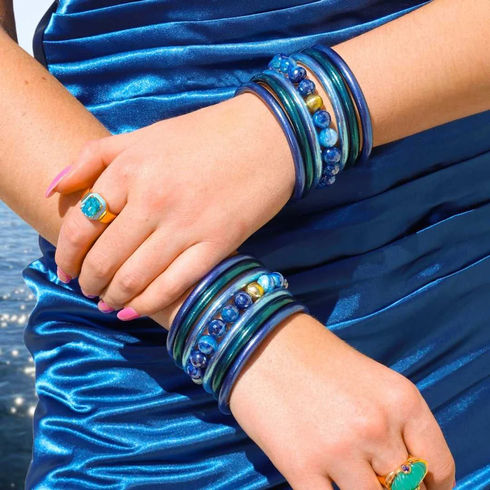 Budha Girl Melange Beaded Bracelet - Sapphire