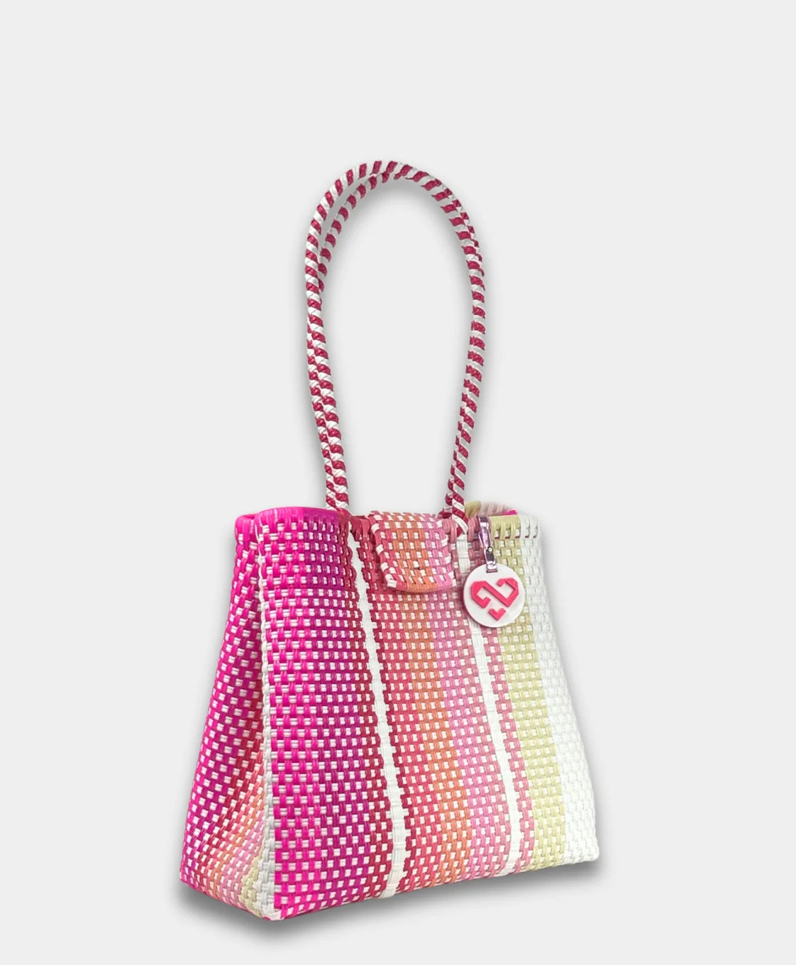 Maria Victoria Medium Tote - Coral