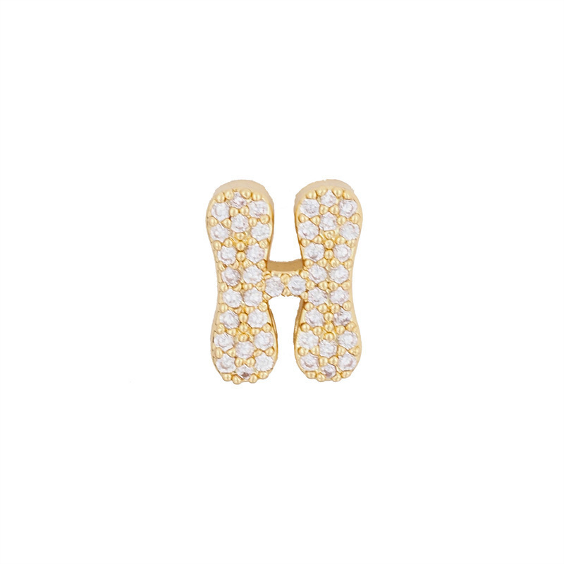 Cosmic Scroll CZ Initial Custom Word Name Necklaces