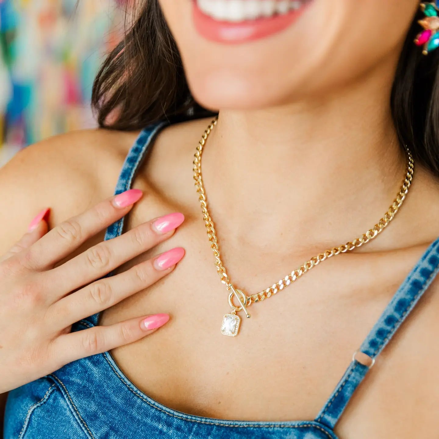 Taylor Shaye Glam Toggle Necklace