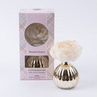 Sweet Grace Flower Reed Diffuser - Mercury Glass