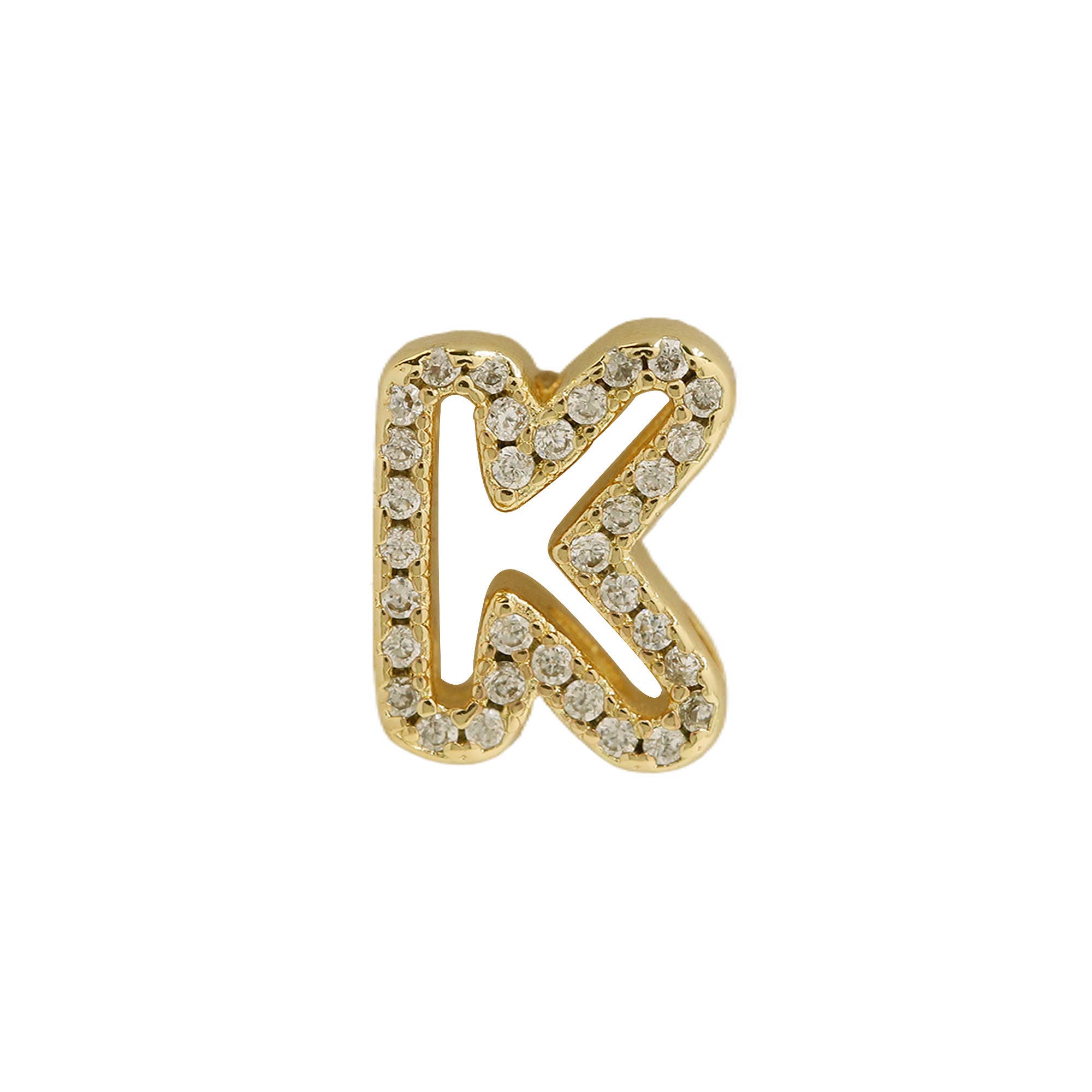 Cut Out CZ Initial Custom Word Name Necklaces