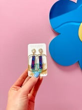 Taylor Shaye Unicorn Stick Hoops - Blue Unicorn