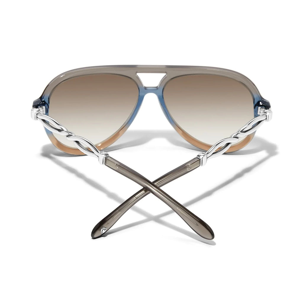 Brighton Interlock Twist Aviator Sunglasses