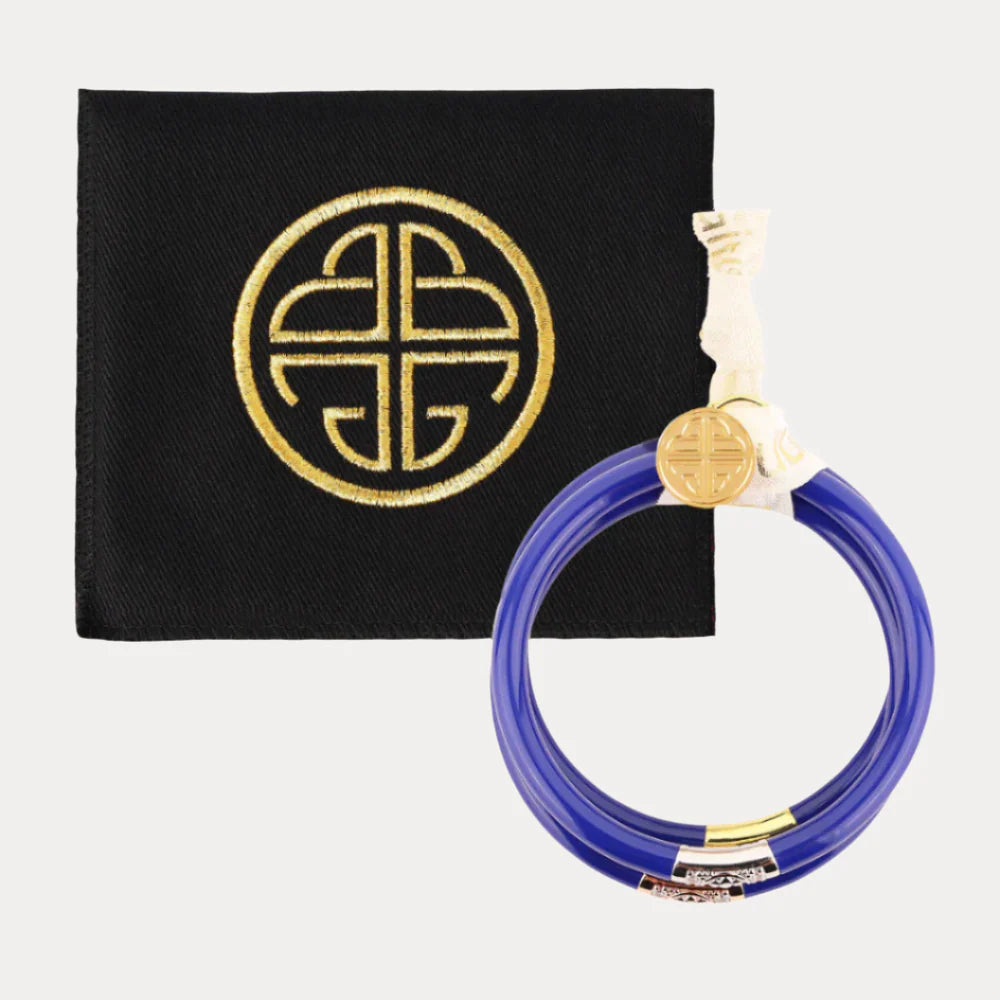 Budha Girl Lapis Three King Bangles - Medium