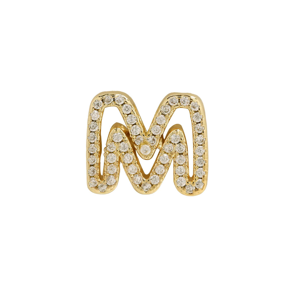 Cut Out CZ Initial Custom Word Name Necklaces