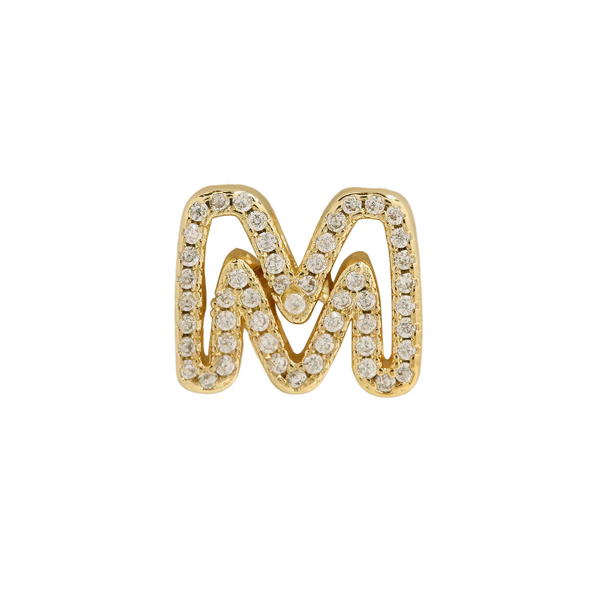 Cut Out CZ Initial Custom Word Name Necklaces