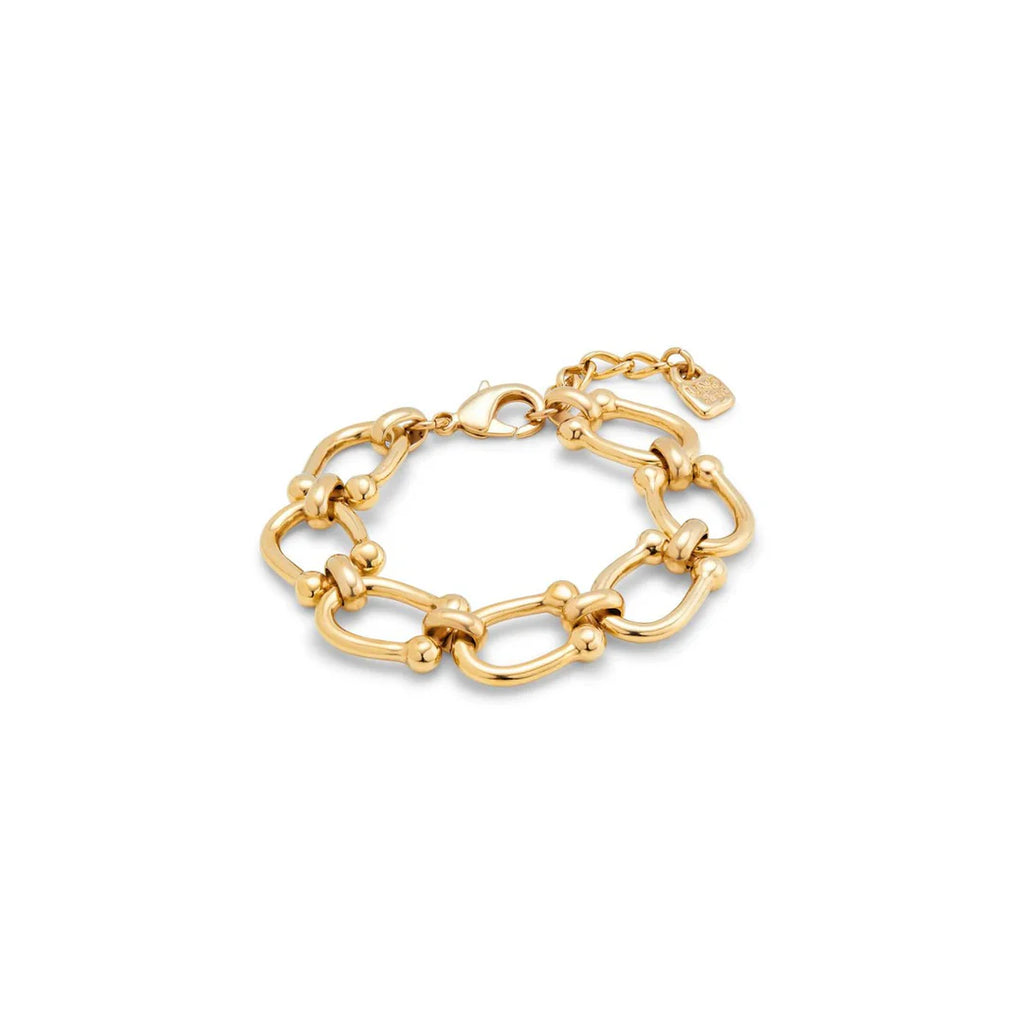 Uno de 50 Serotonin Gold Plated Link Bracelet