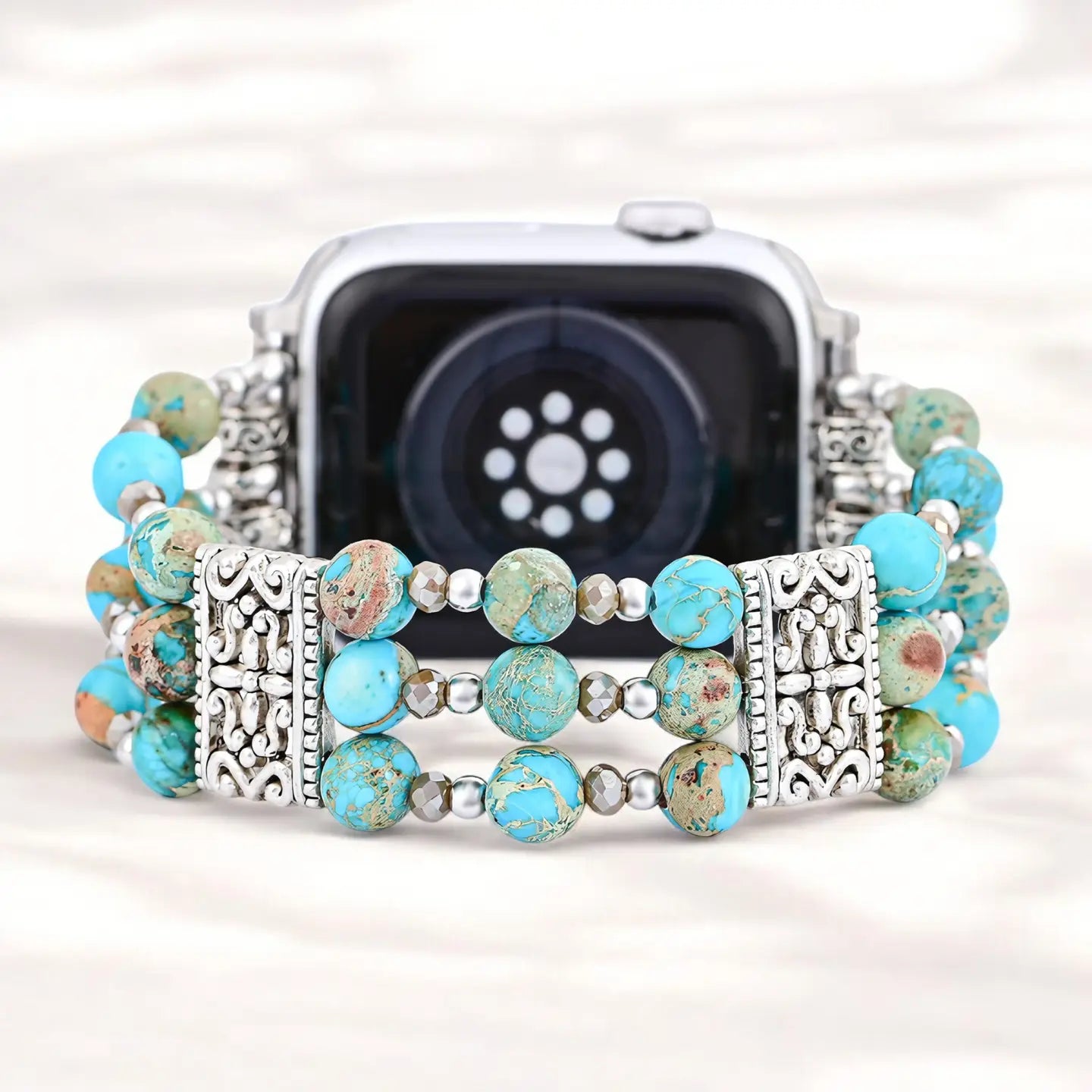 Artisanal Turquoise Spirit Stretch Apple Watch Strap