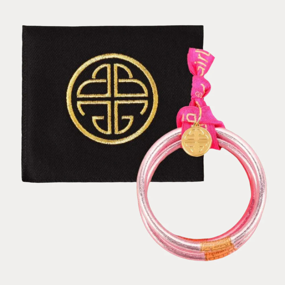Budha Girl Pink All Weather Bangles - Serenity Prayer