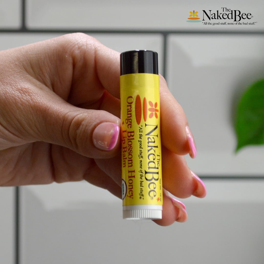 The Naked Bee Lip Balm in Orange Blossom Honey 0.15 oz