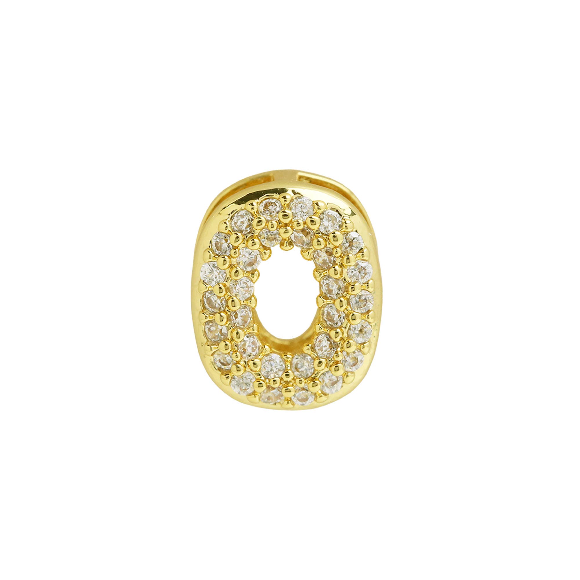 Cz Mini Bubble Initial Custom Word Name Necklaces