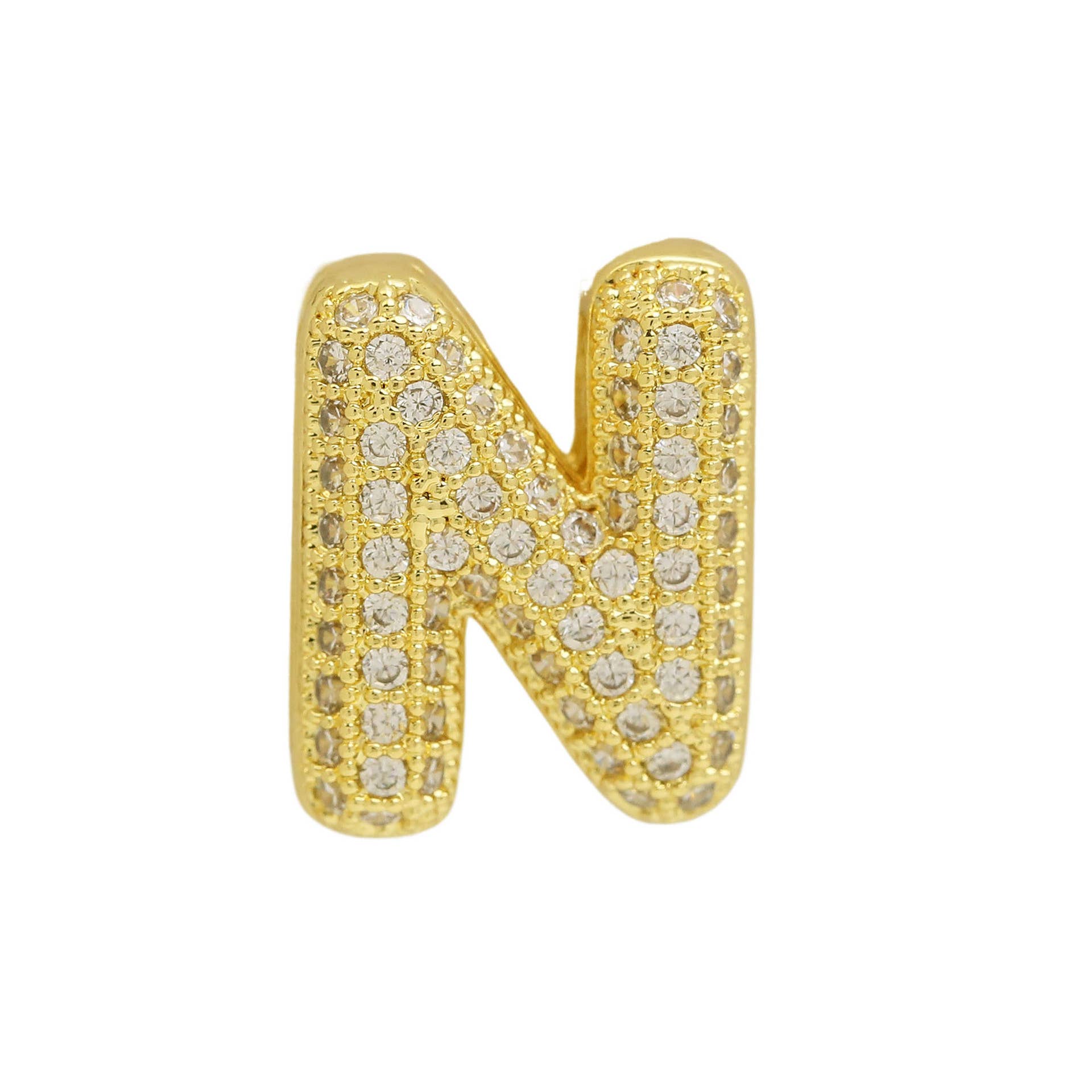 Bubble Initial Custom Word Name Watch Charm Bracelet