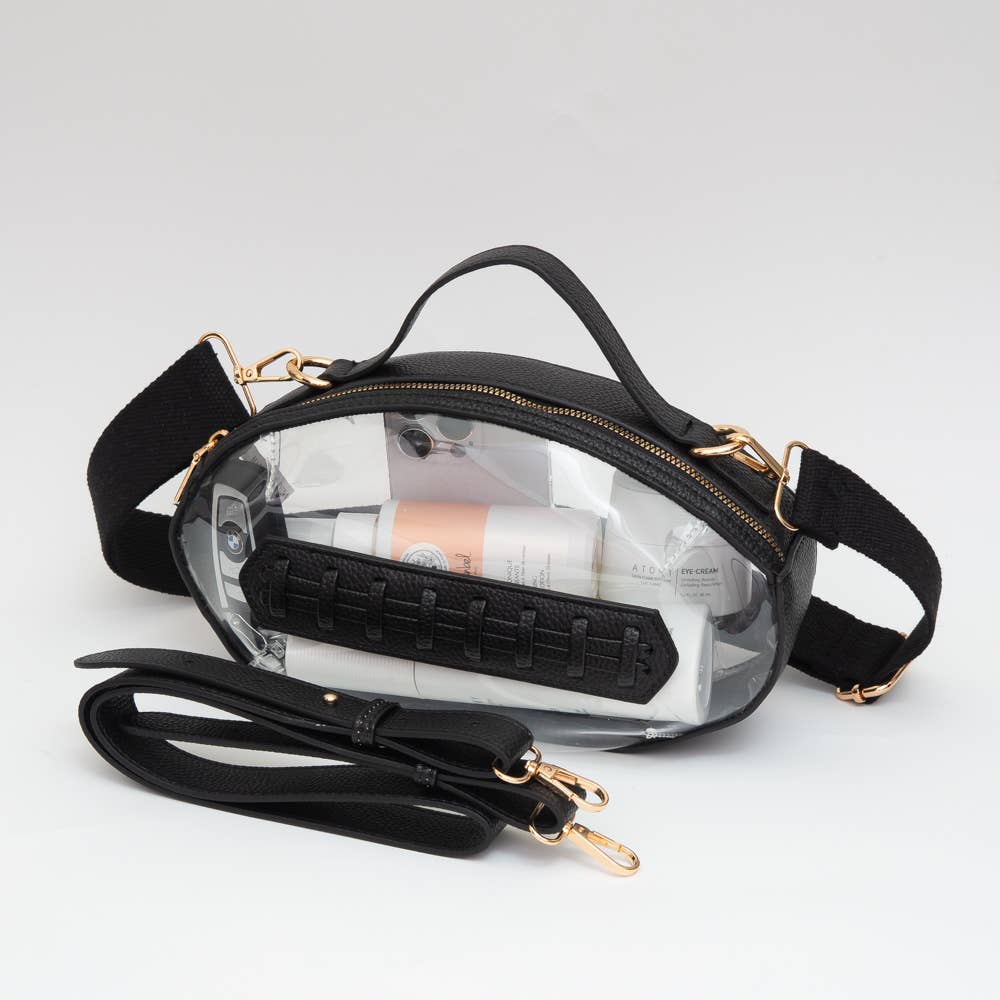 Game Day Football Style Clear Bag