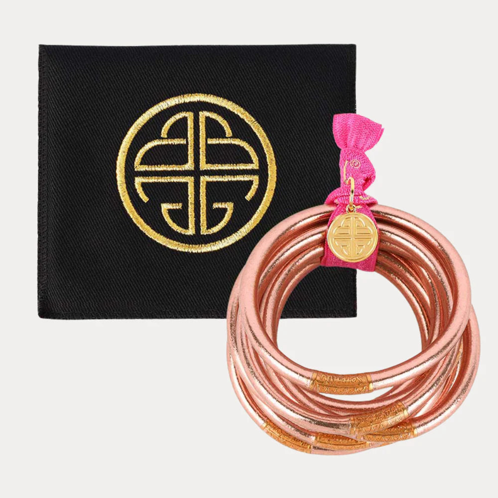 Budha Girl Rose Gold All Weather Bangles - Large