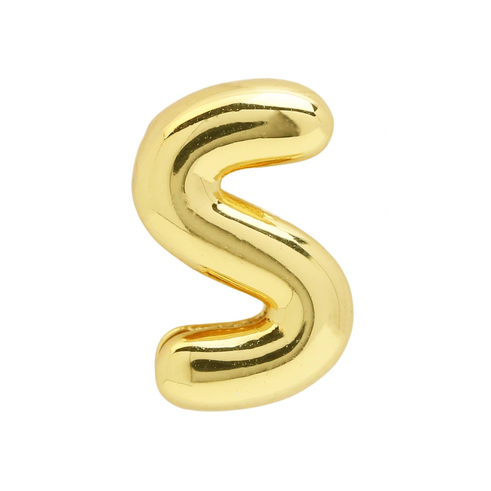 Smooth Bubble Initial Custom Word Name Watch Charm Bracelet