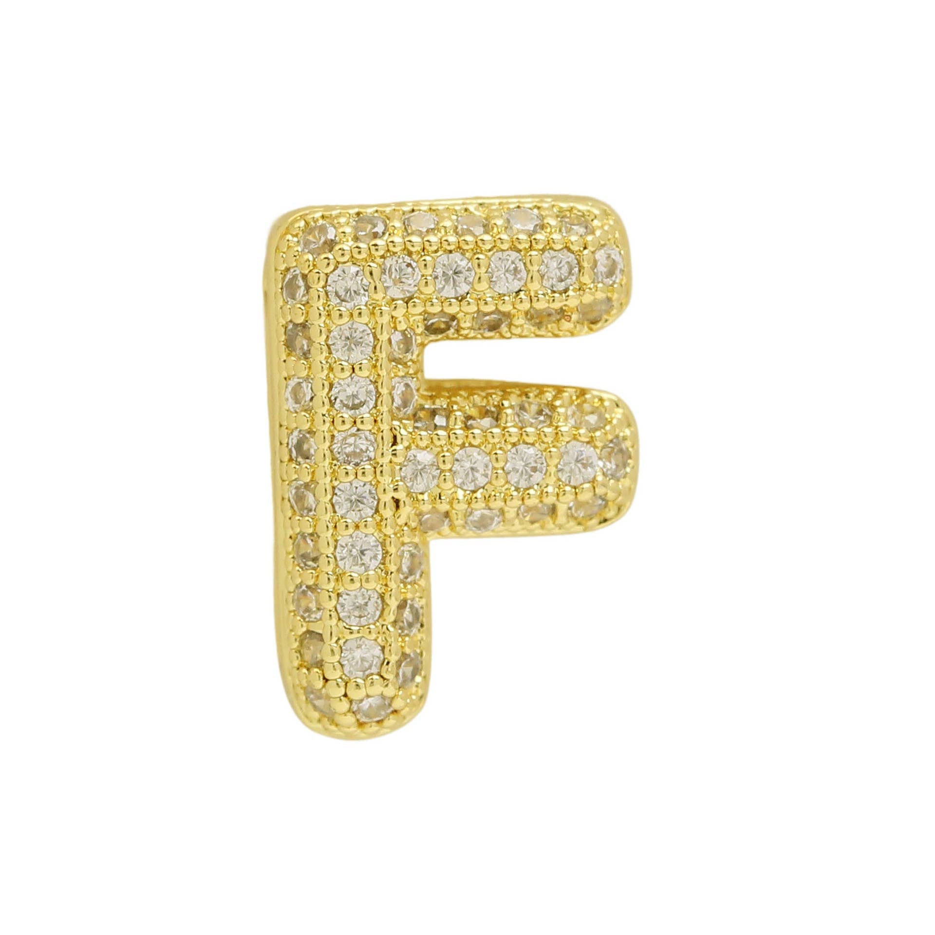 Bubble Initial Custom Word Name Watch Charm Bracelet