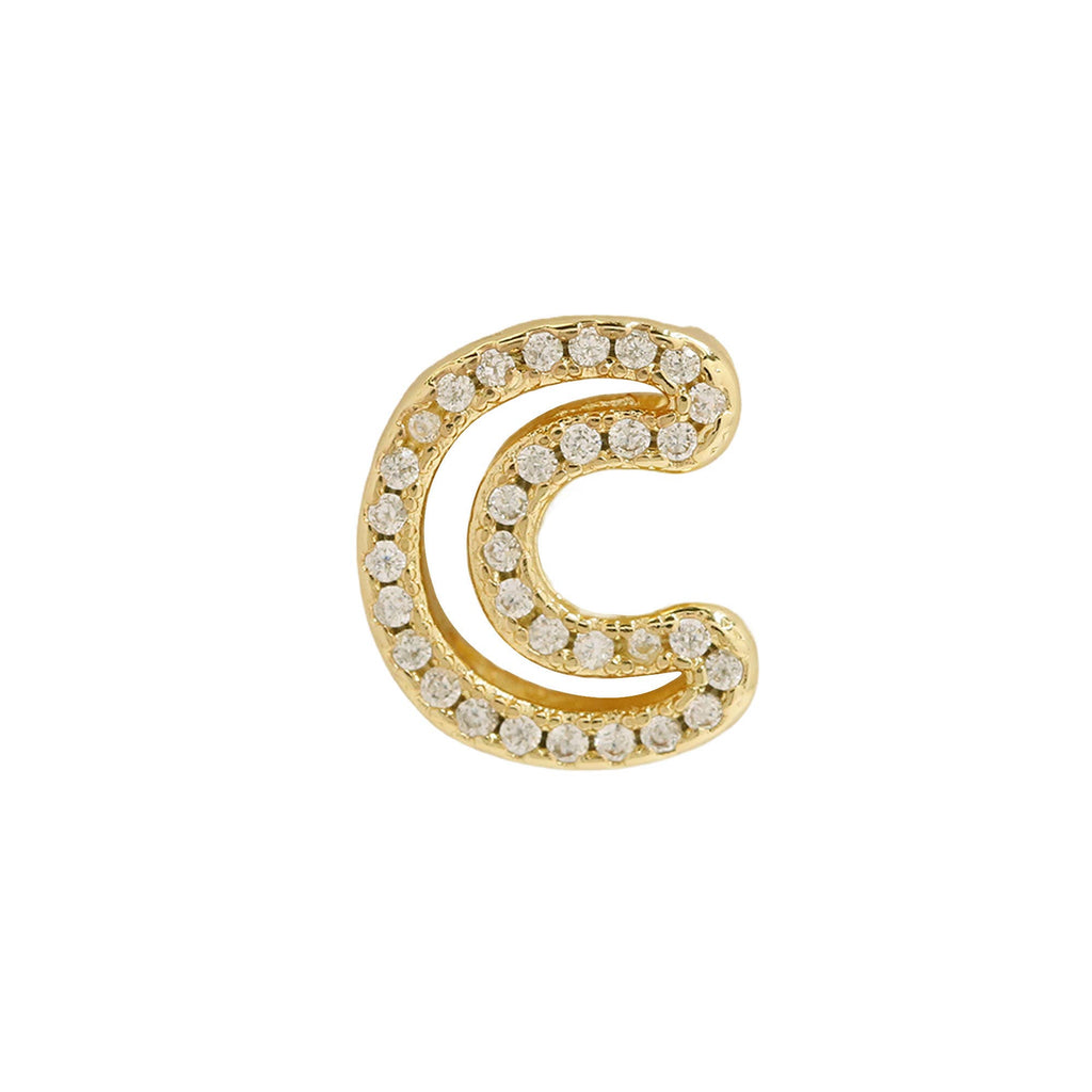 Cut Out CZ Initial Custom Word Name Necklaces