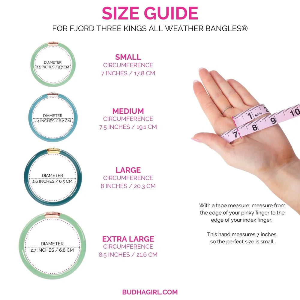 Budha Girl Fjord Three Kings All Weather Bangles - Large