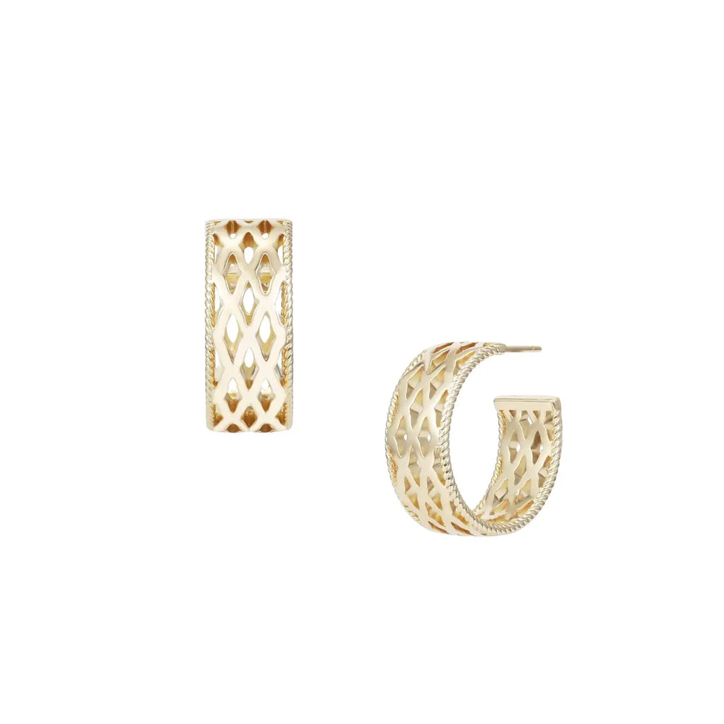 Graceful Mini Hoop Earrings - Gold