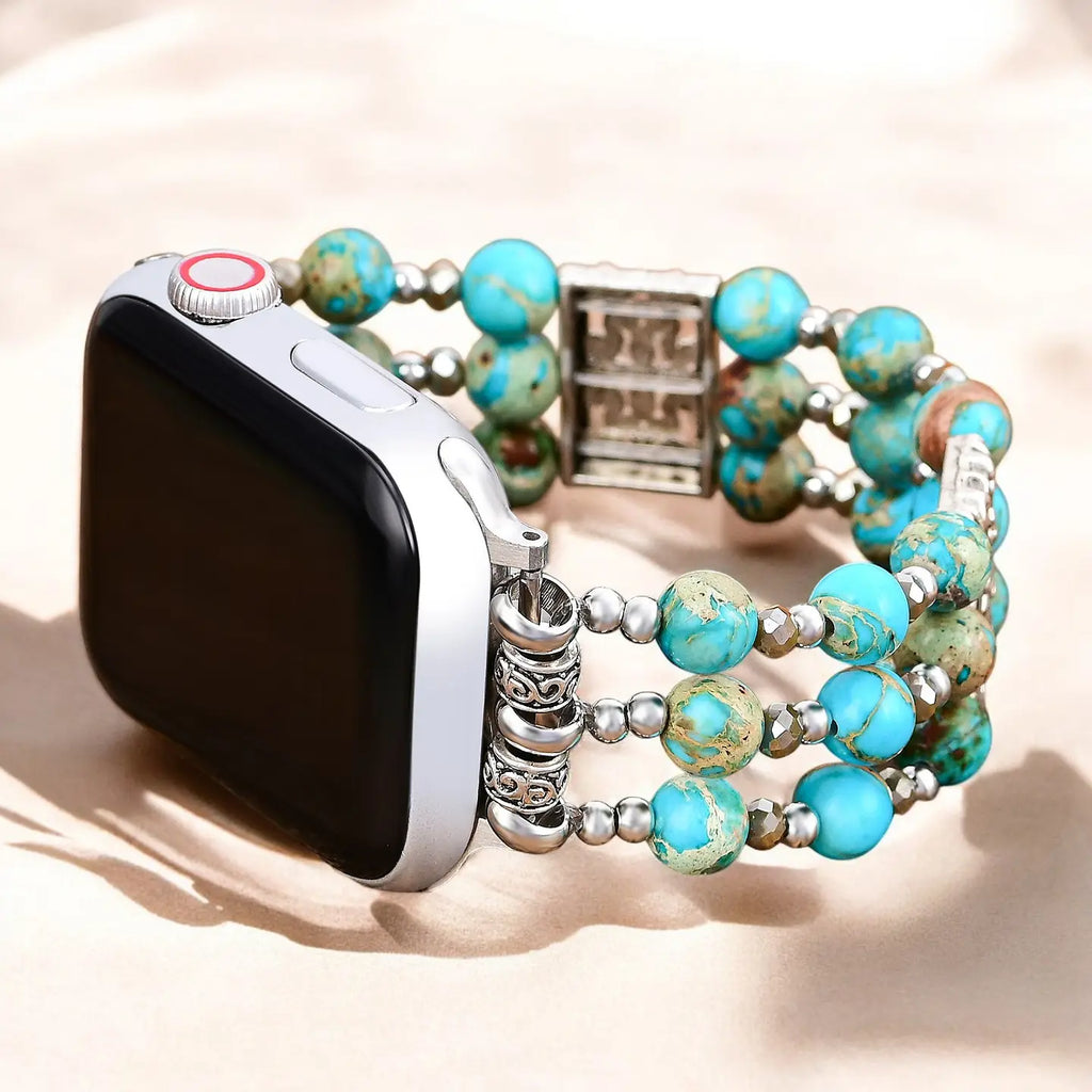 Artisanal Turquoise Spirit Stretch Apple Watch Strap