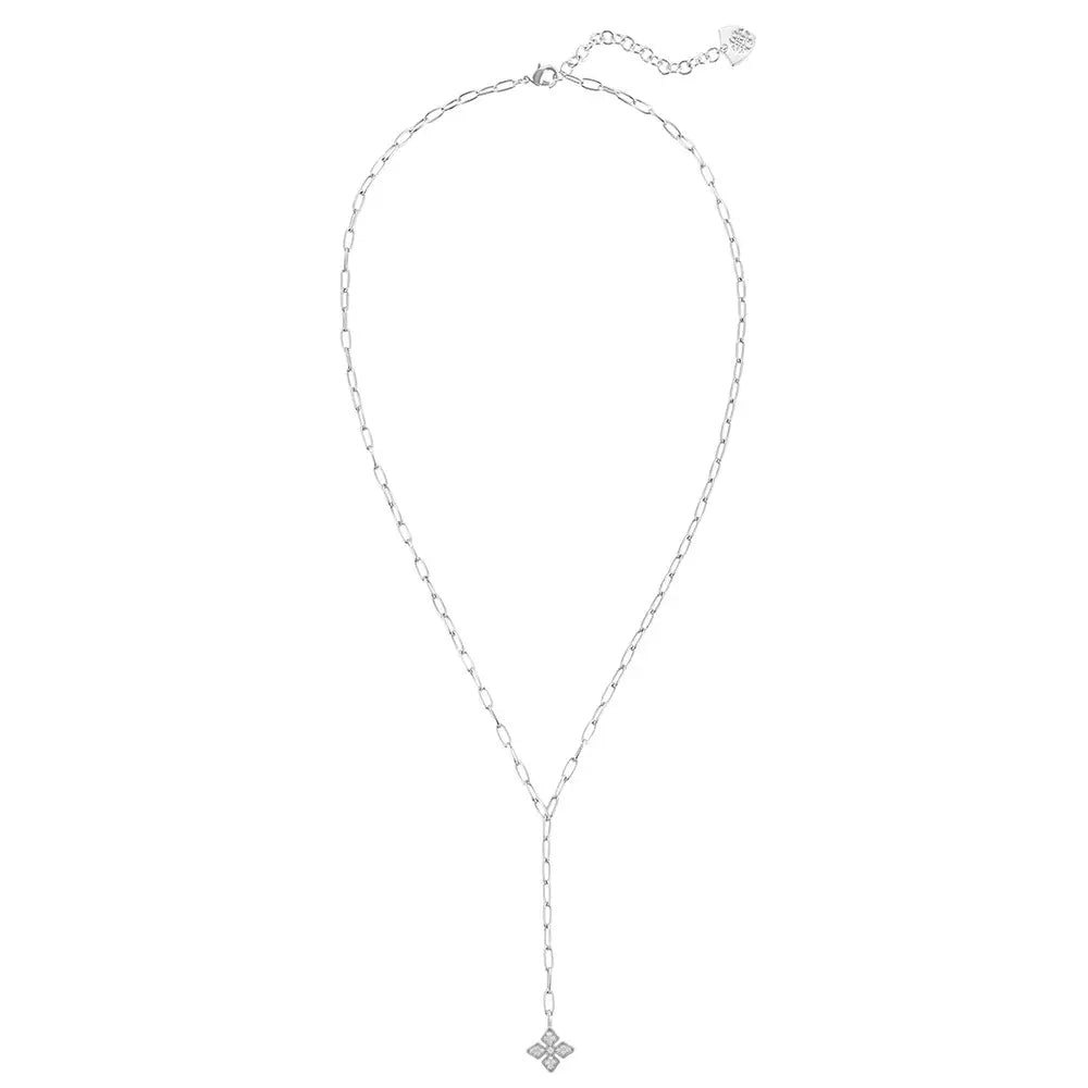 Shine Bright Cross Necklace - Silver