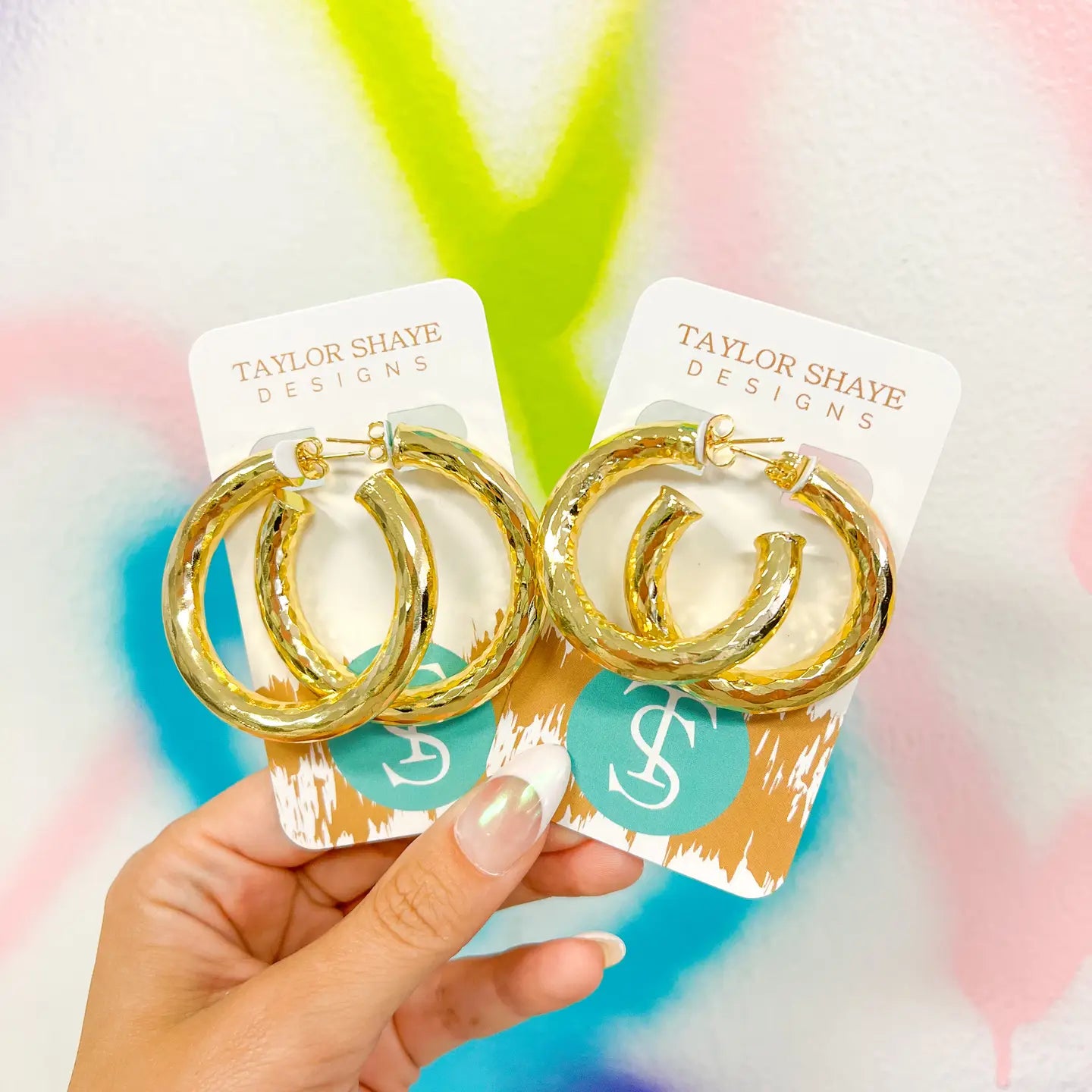 Taylor Shaye Raya Hoops - Small