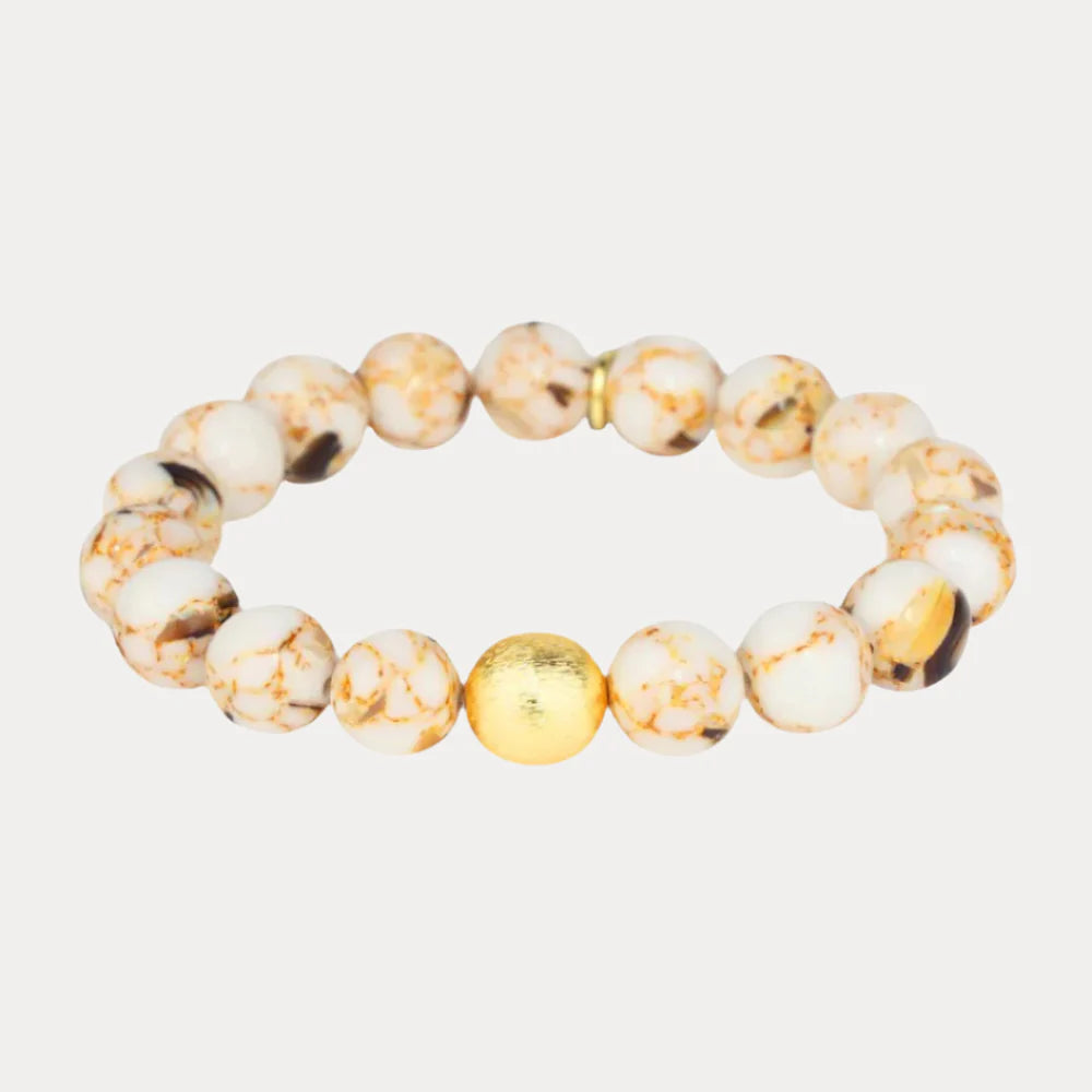 Budha Girl Marble Beaded Bracelet - Etoile