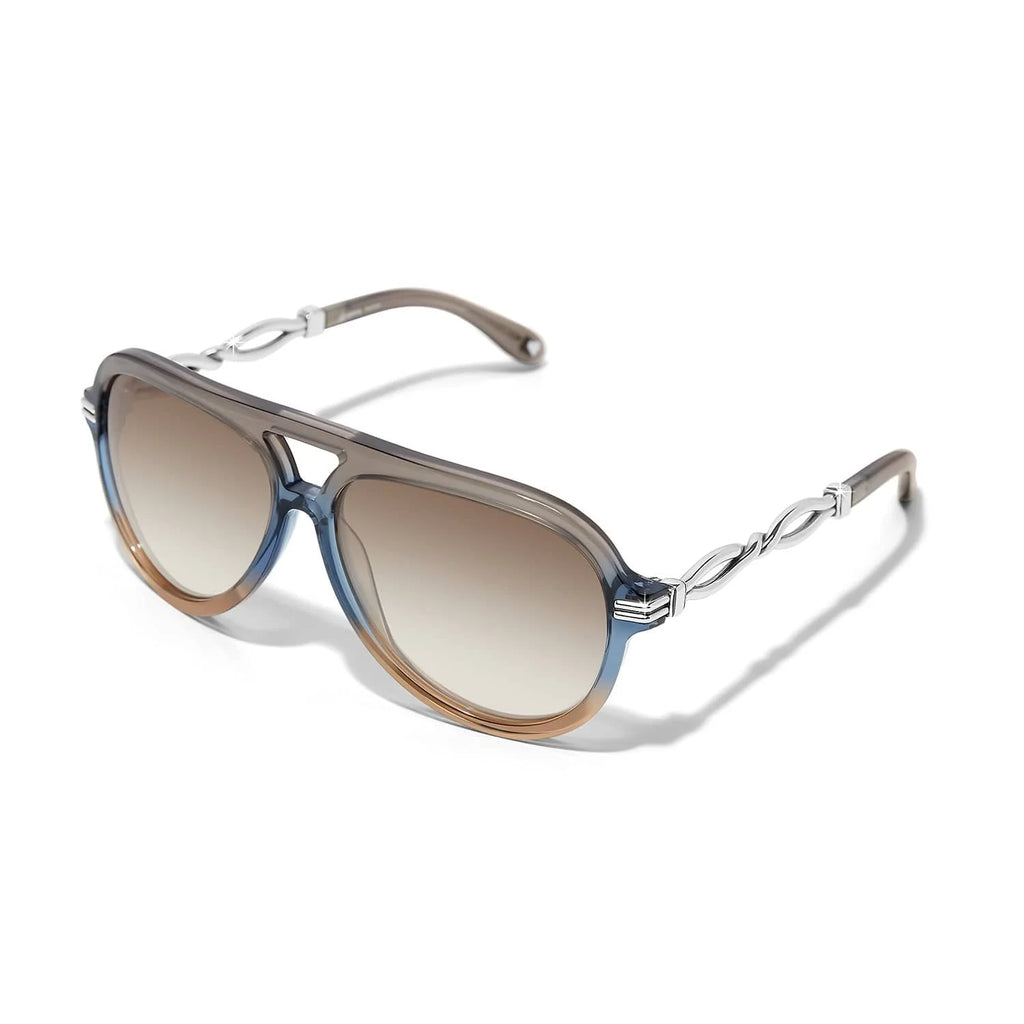 Brighton Interlock Twist Aviator Sunglasses