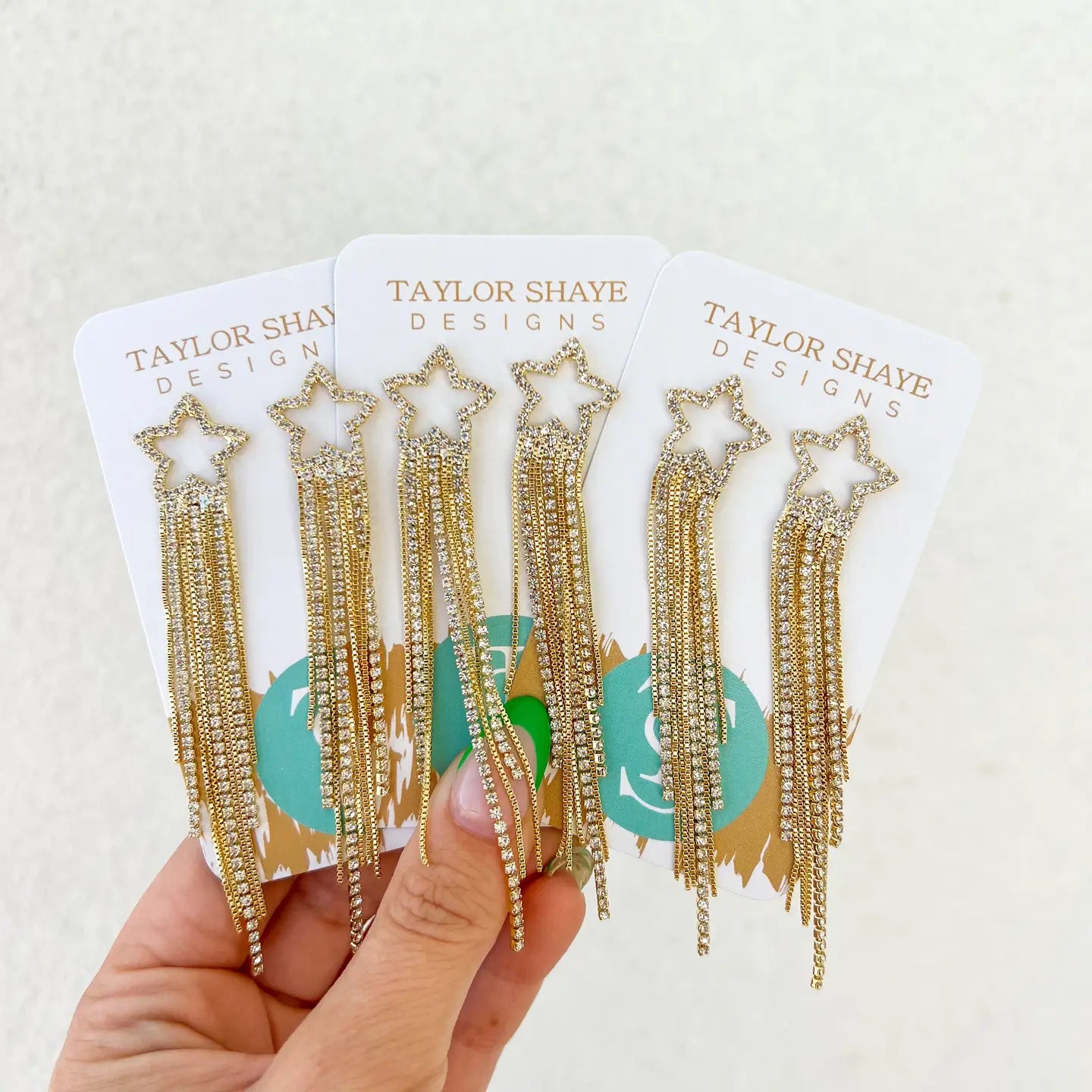 Taylor Shaye Madonna Star Chain Drops