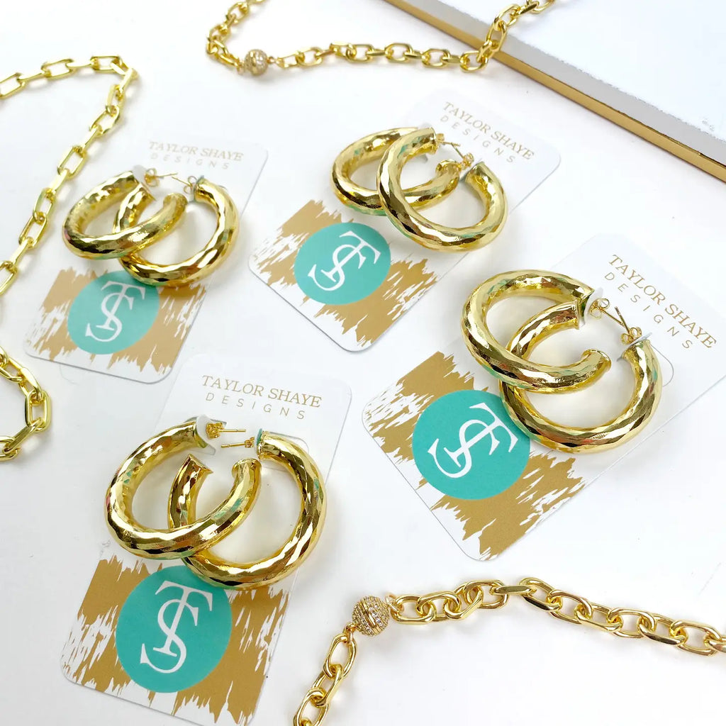 Taylor Shaye Raya Hoops - Small