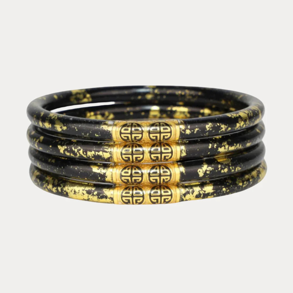 Budah Girl Koi Noir Saffir All Weather Bangles - Large