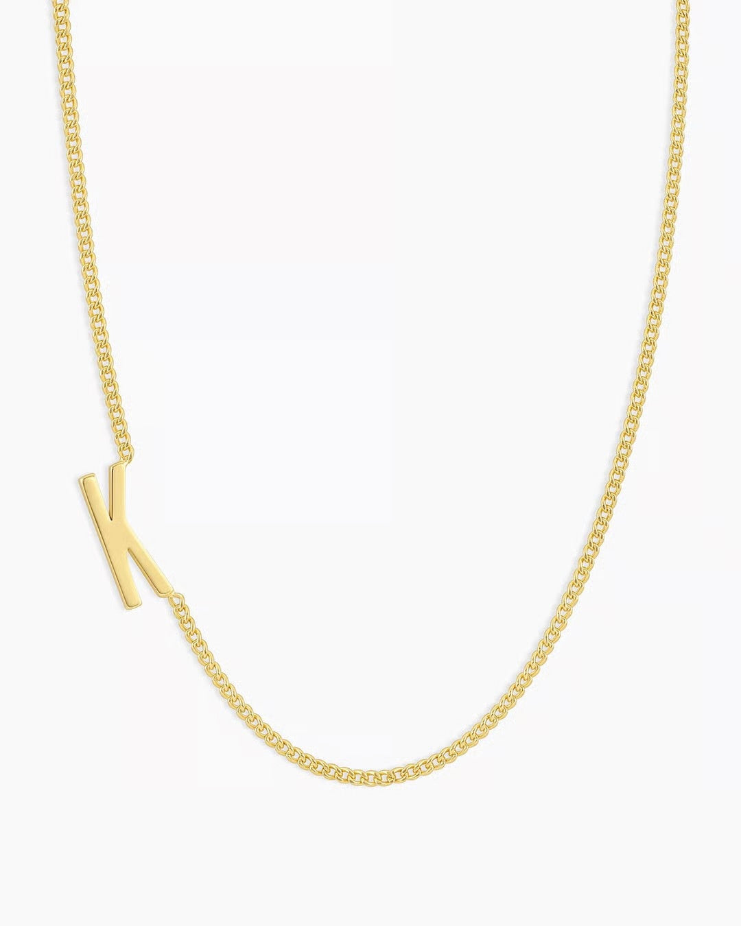 Gorjana Wilder Mini Alphabet Necklace - K