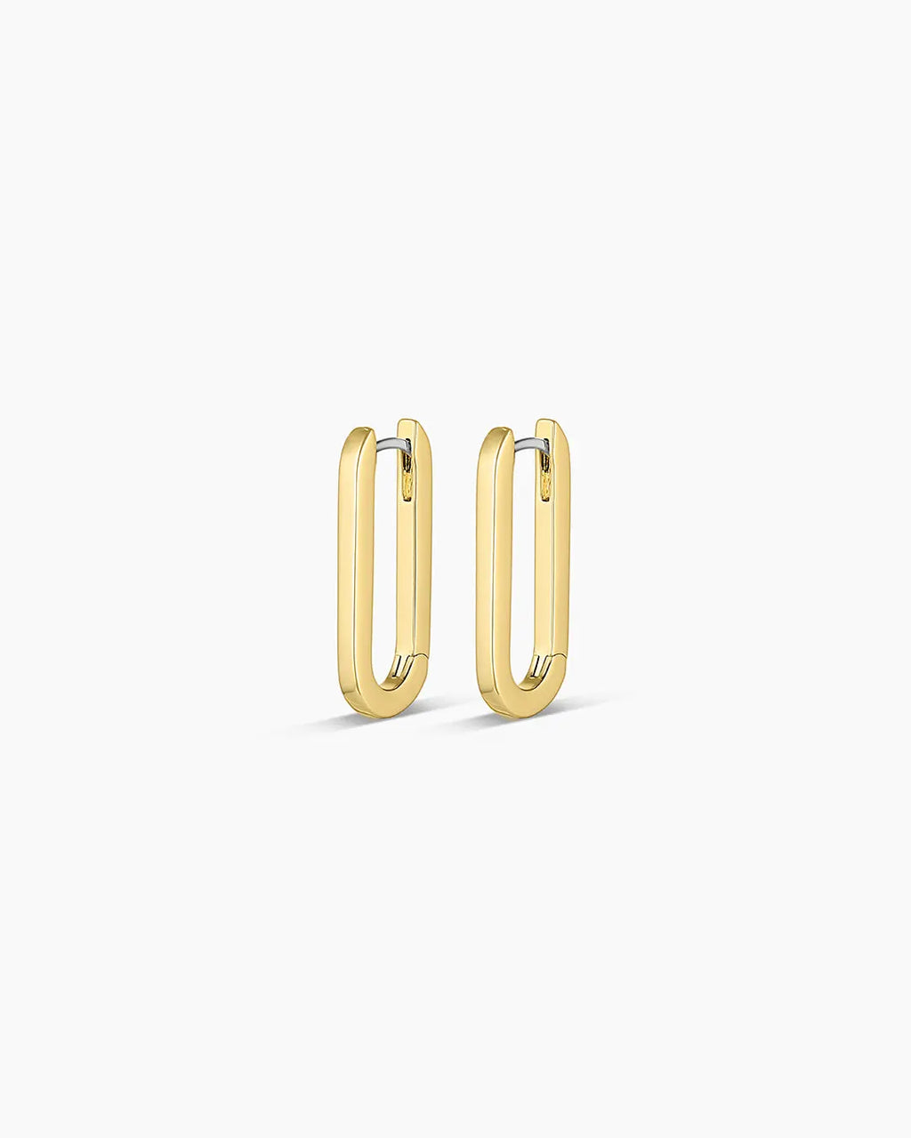 Gorjana Parker Huggie Paperclip High Shine Hoop Earrings