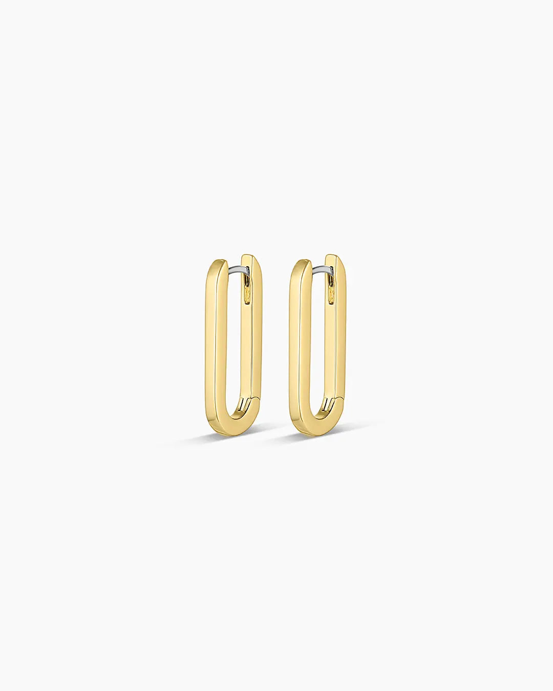 Gorjana Parker Huggie Paperclip High Shine Hoop Earrings
