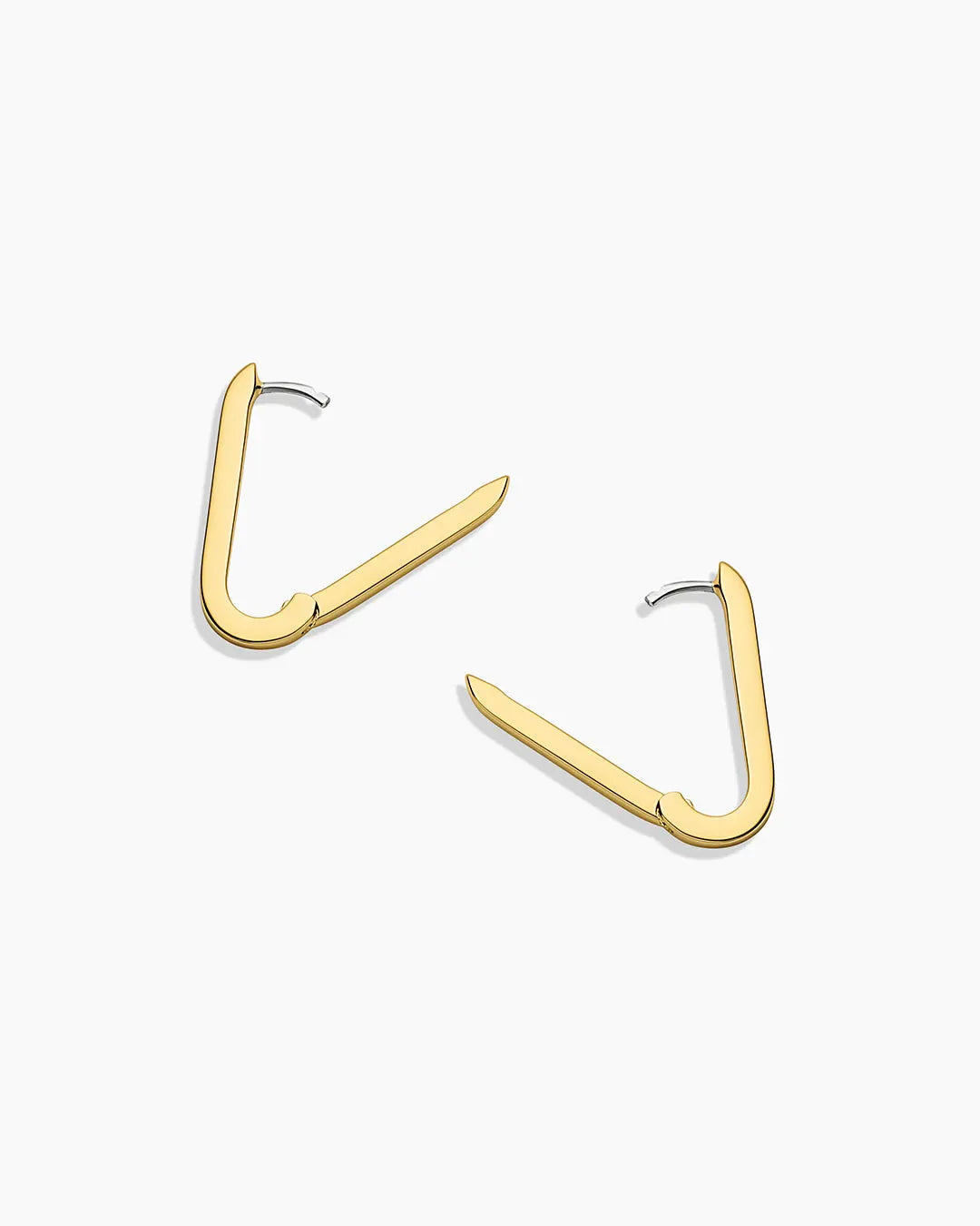 Gorjana Parker Huggie Paperclip High Shine Hoop Earrings