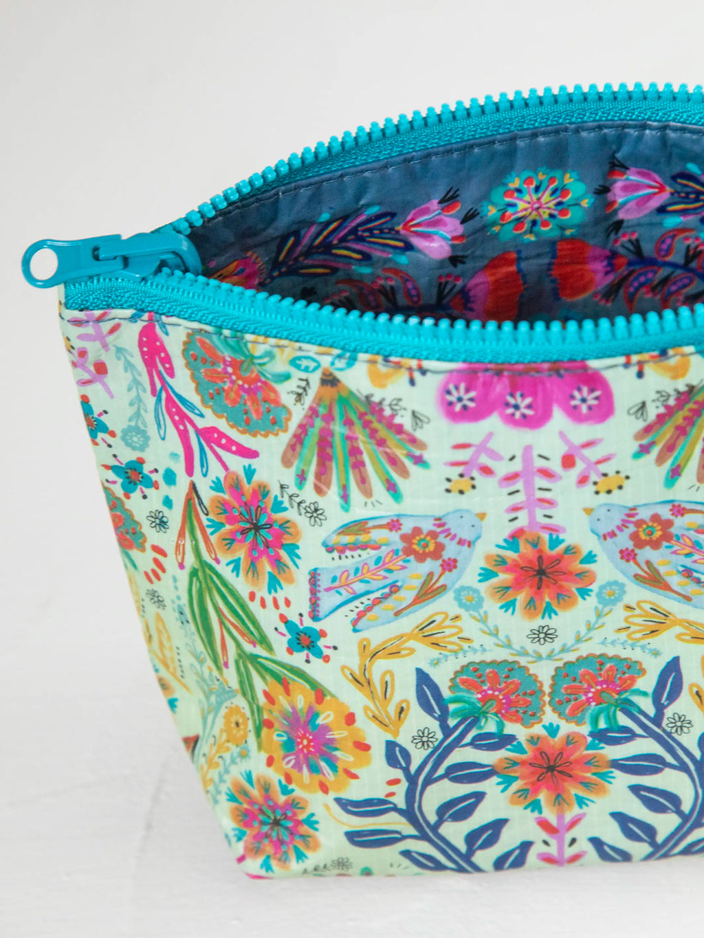 Natural Life Small Reversible Zip Pouch