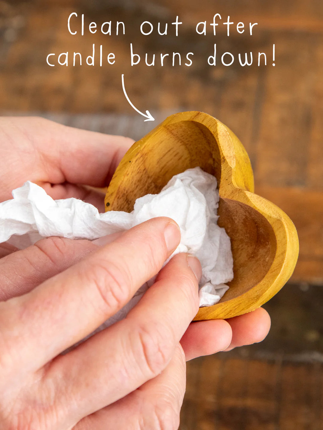 Natural Life Surprise Candle Heart Folk