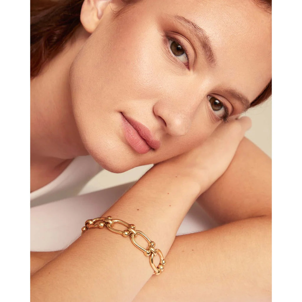 Uno de 50 Serotonin Gold Plated Link Bracelet