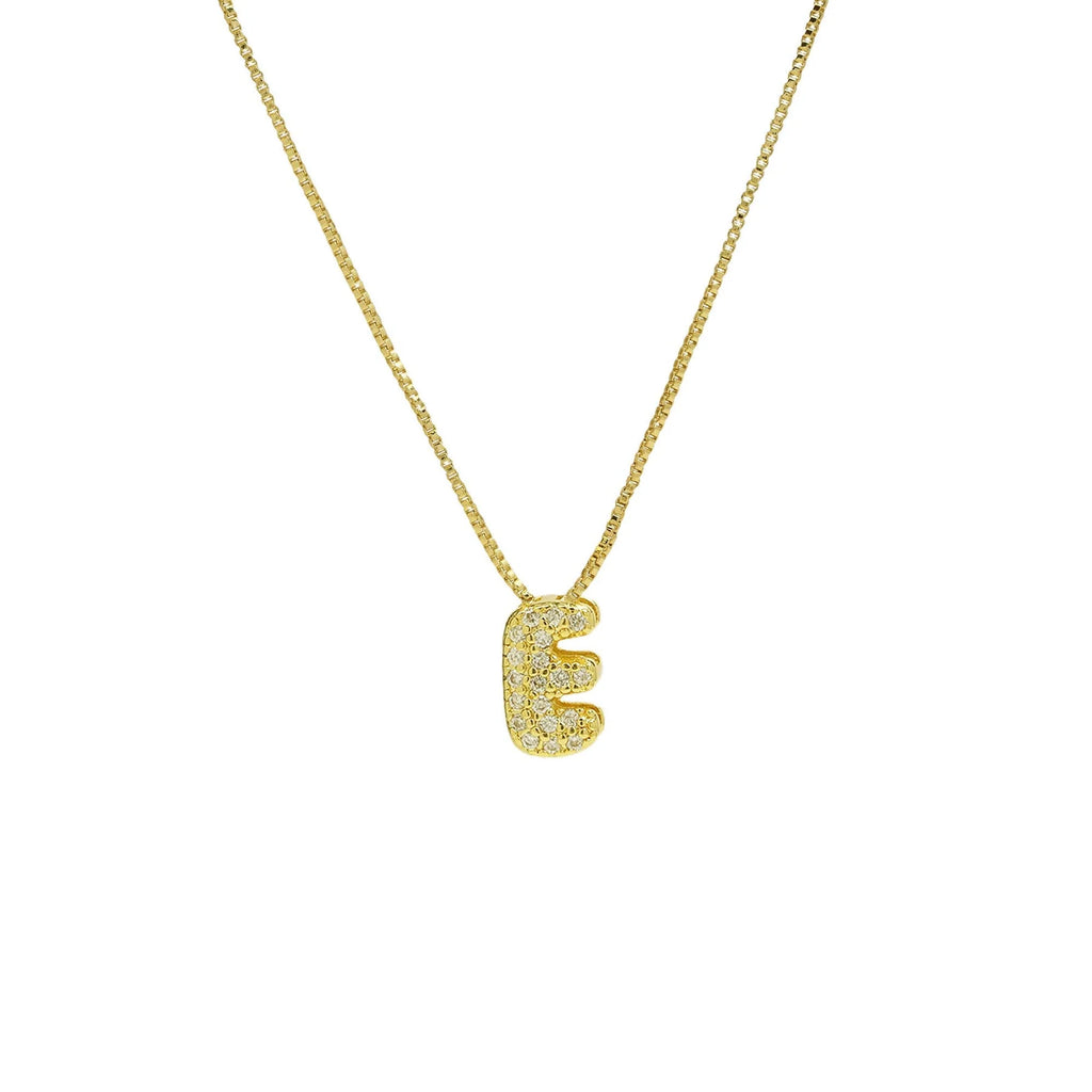 Bling Slider Necklace Initial Charm