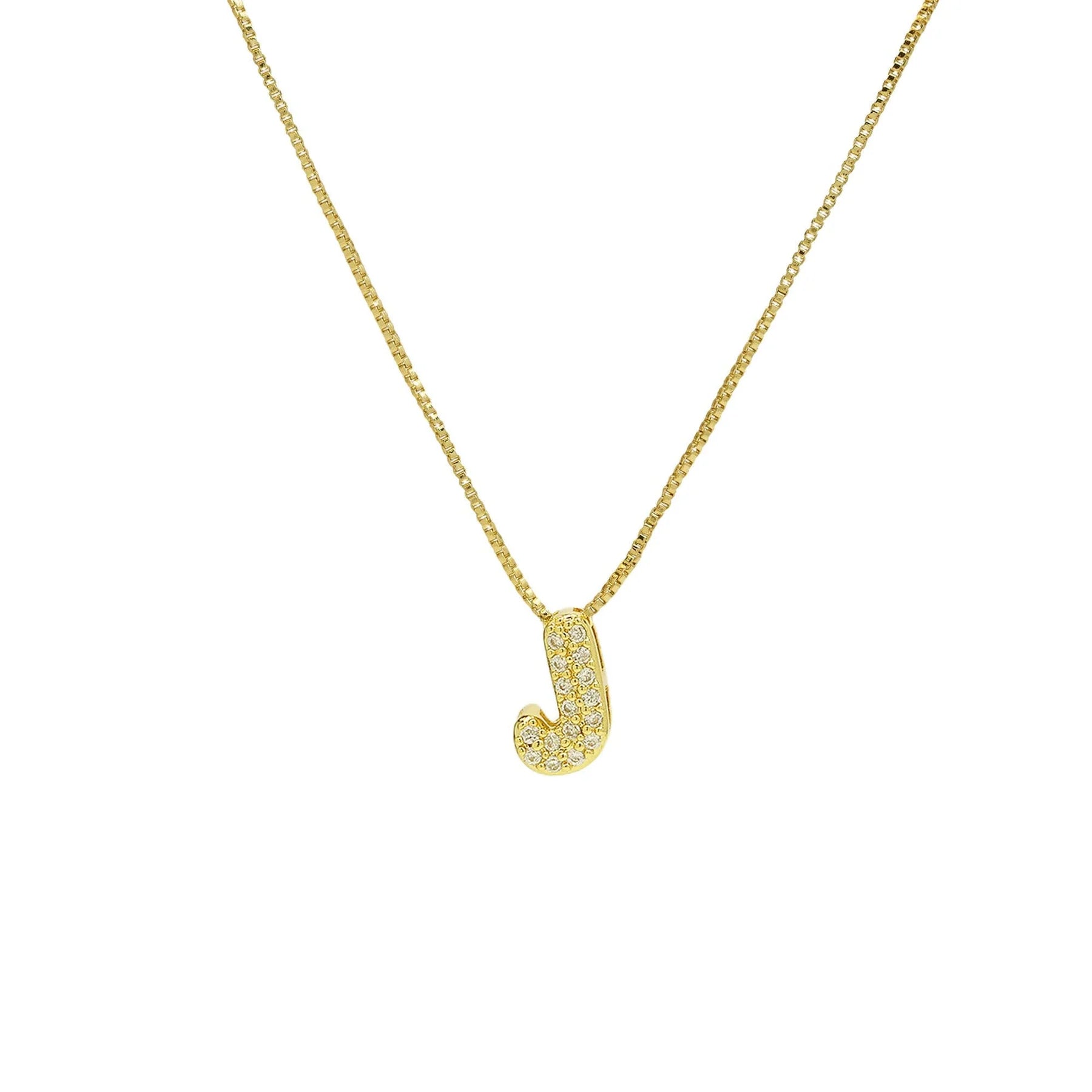 Bling Slider Necklace Initial Charm