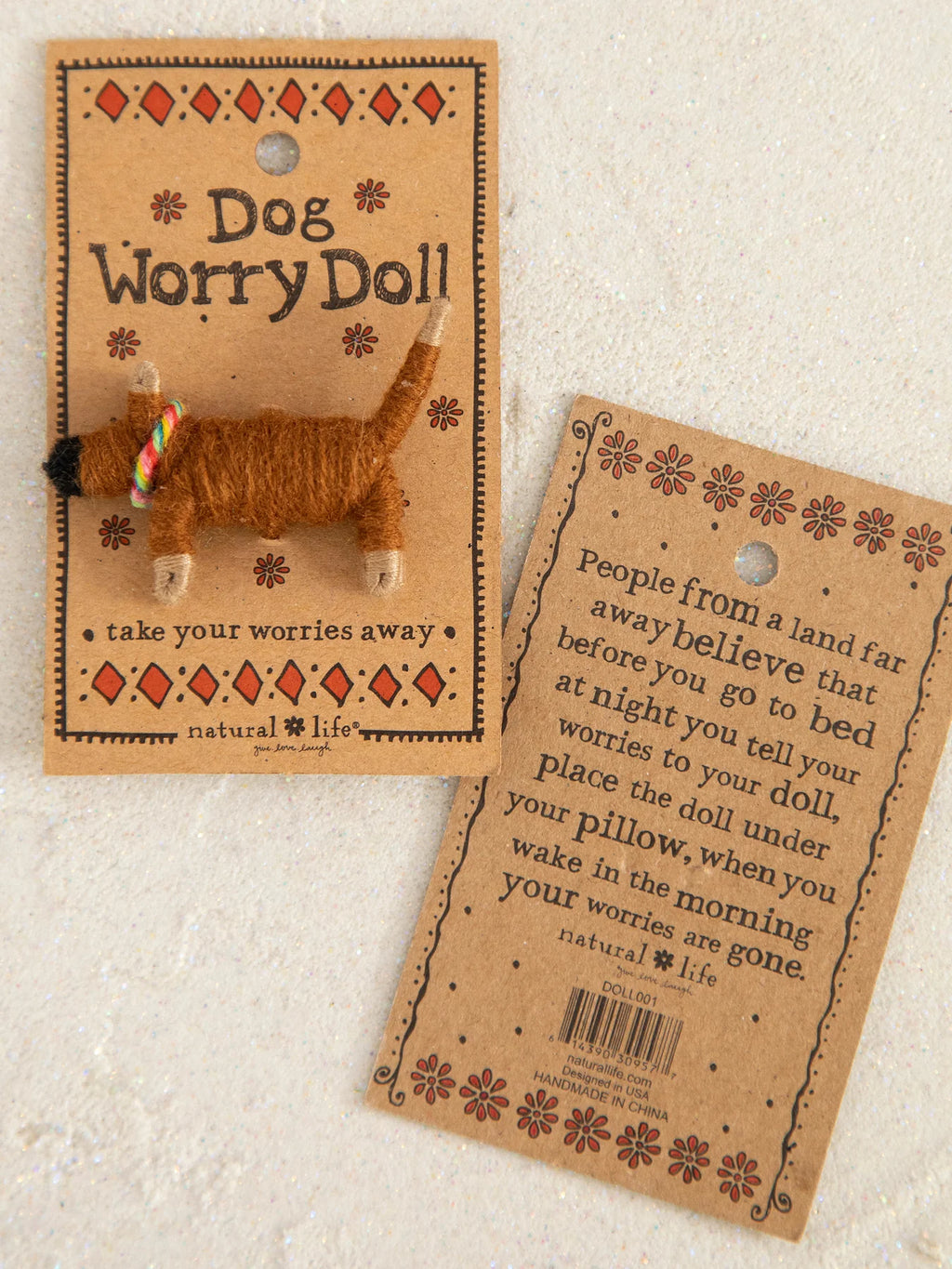 Natural Life Dog Worry Doll