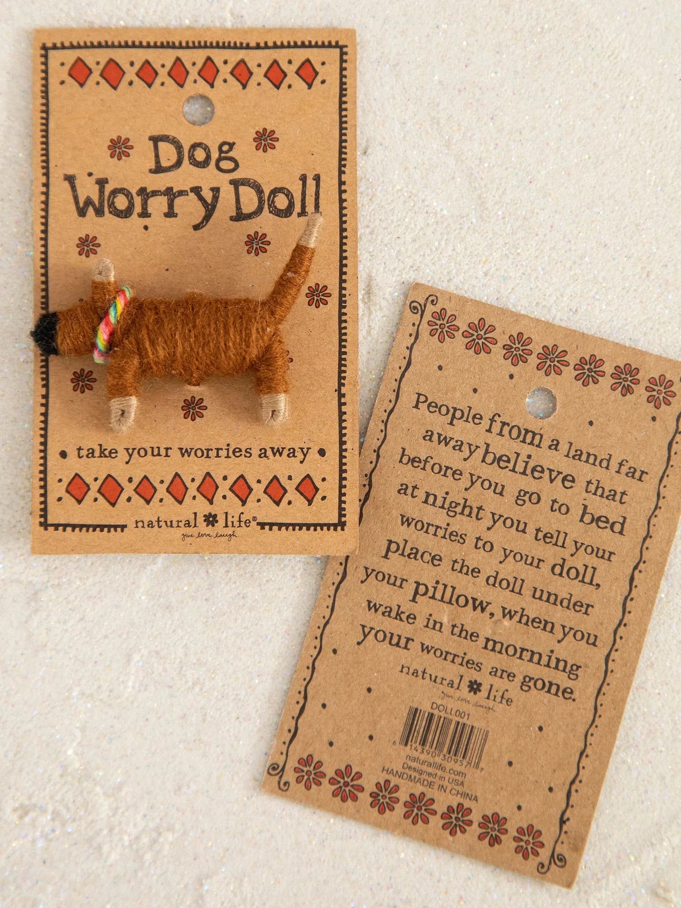 Natural Life Dog Worry Doll